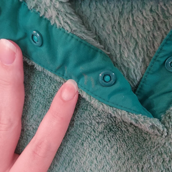 Patagonia Re-Tool Snap-T Fleece Pullover Women's Aqua Stone/Berly Green X-Dye XS - Picture 7 of 9